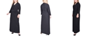 NY Collection Plus Size Faux-Wrap Maxi Dress